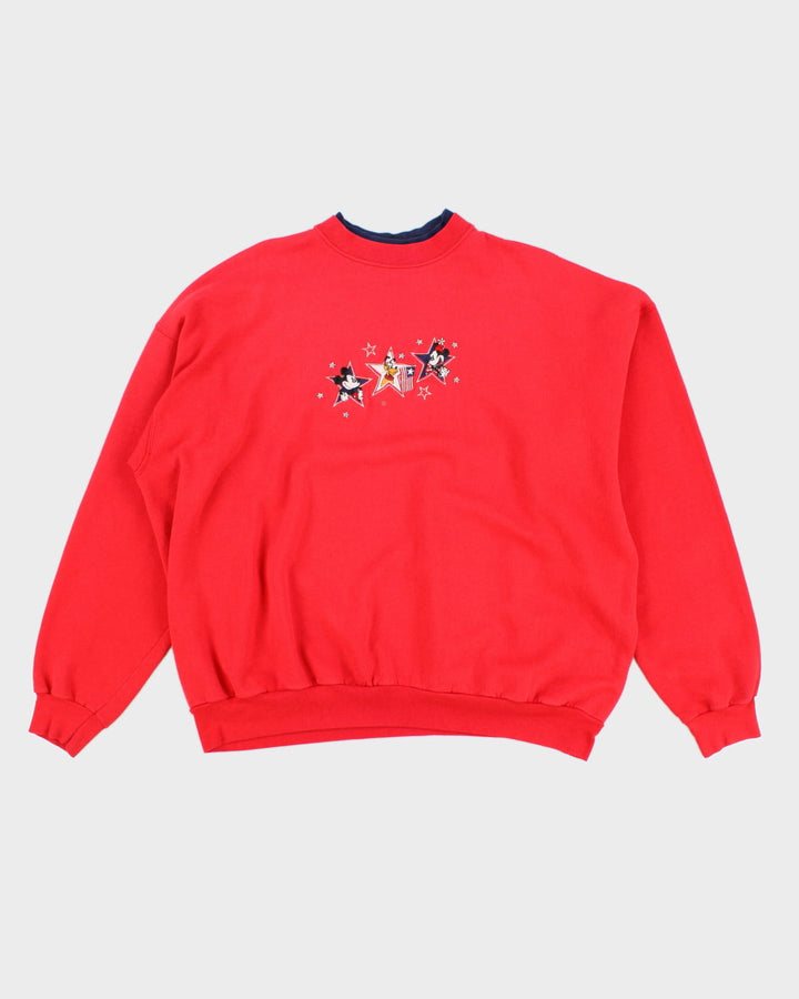 00s Disney Embroidered Oversized Sweatshirt XXXL Rokit