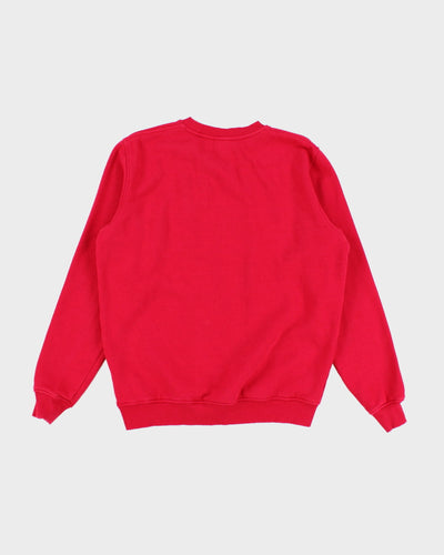 Herschel Red Pocket Oversized Sweatshirt - S