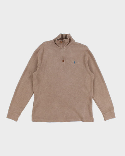 Vintage 90s Polo By Ralph Lauren Quarter Zip Sweatshirt - L