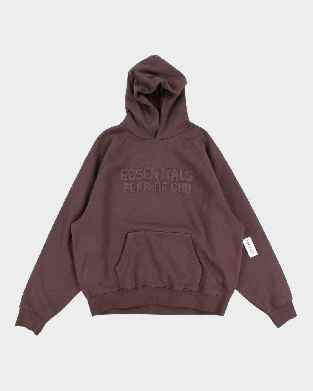 Fear Of God Essentials Brown Bonded Hoodie Brown Essential Hoodie