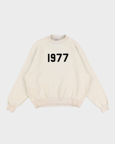 Essentials Fear Of God '1977' Cream Sweatshirt - M