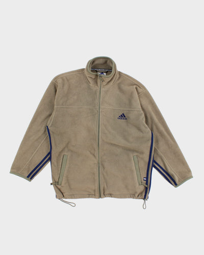 Vintage 90s Adidas Fleece Zip Up Sweatshirt - L