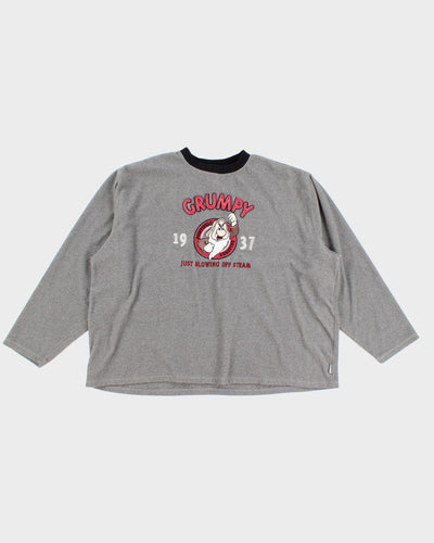 Vintage 90s Disney Store Grumpy 'Just Blowing Off Steam' Sweatshirt - XXL