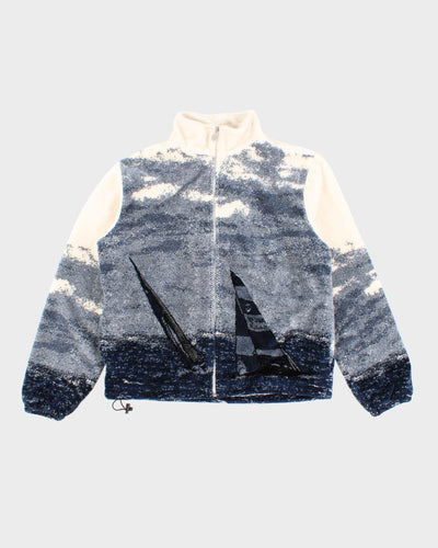 Vintage Sea To Sky Sportswear All Over Print Sweatshirt - XL