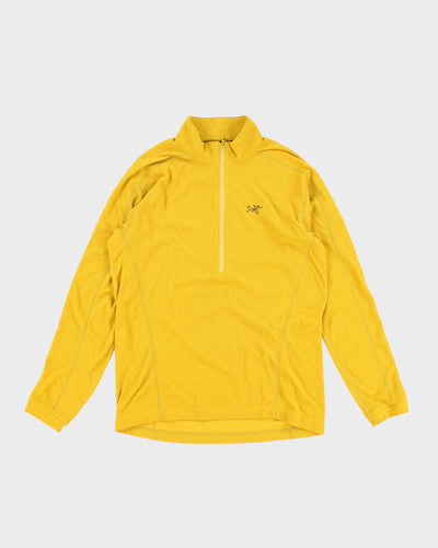 Arc'teryx Yellow Quarter Zip Sweatshirt - M