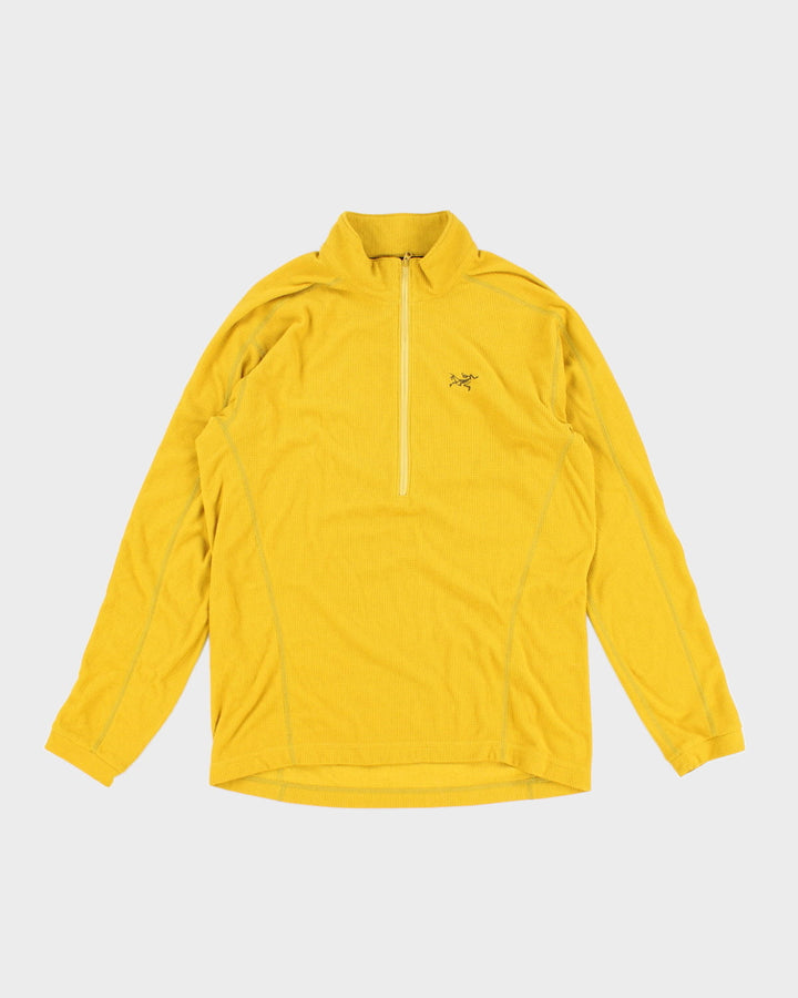 Arc'teryx Yellow Quarter Zip Sweatshirt - M