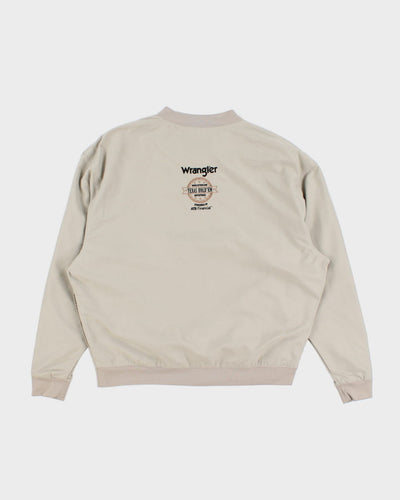 Vintage 00s Wrangler x George Strait Beige Oversize Sweatshirt - M
