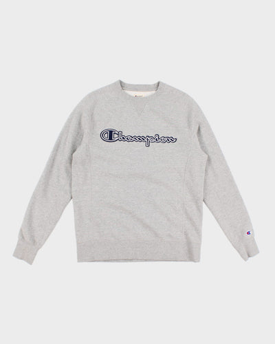 Vintage Men's Champion Grey Sweatshirt - S