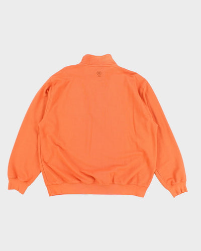 Izod Orange Quarter Zip Sweatshirt - XXL