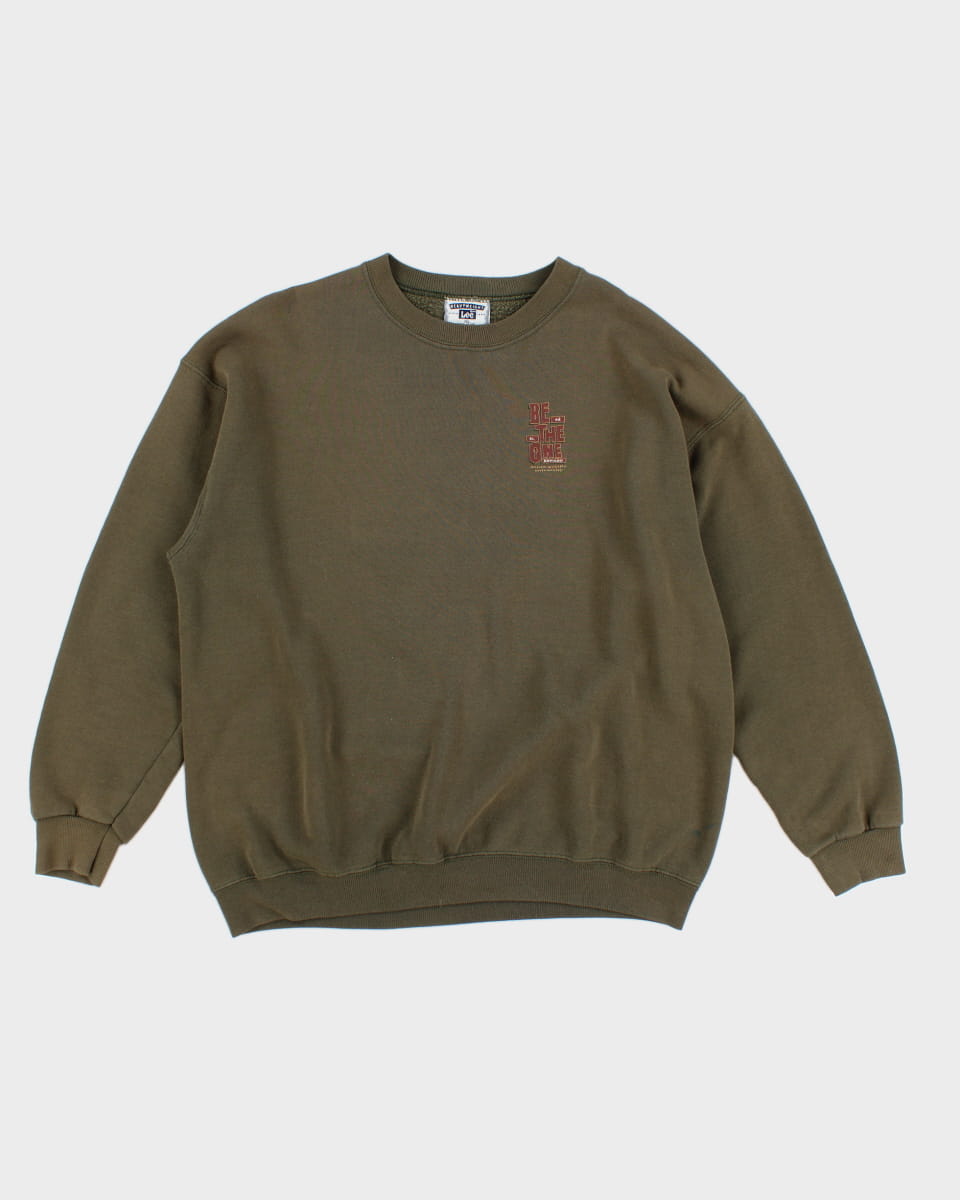 Vintage Lee Green Crew Neck Sweatshirt - XL