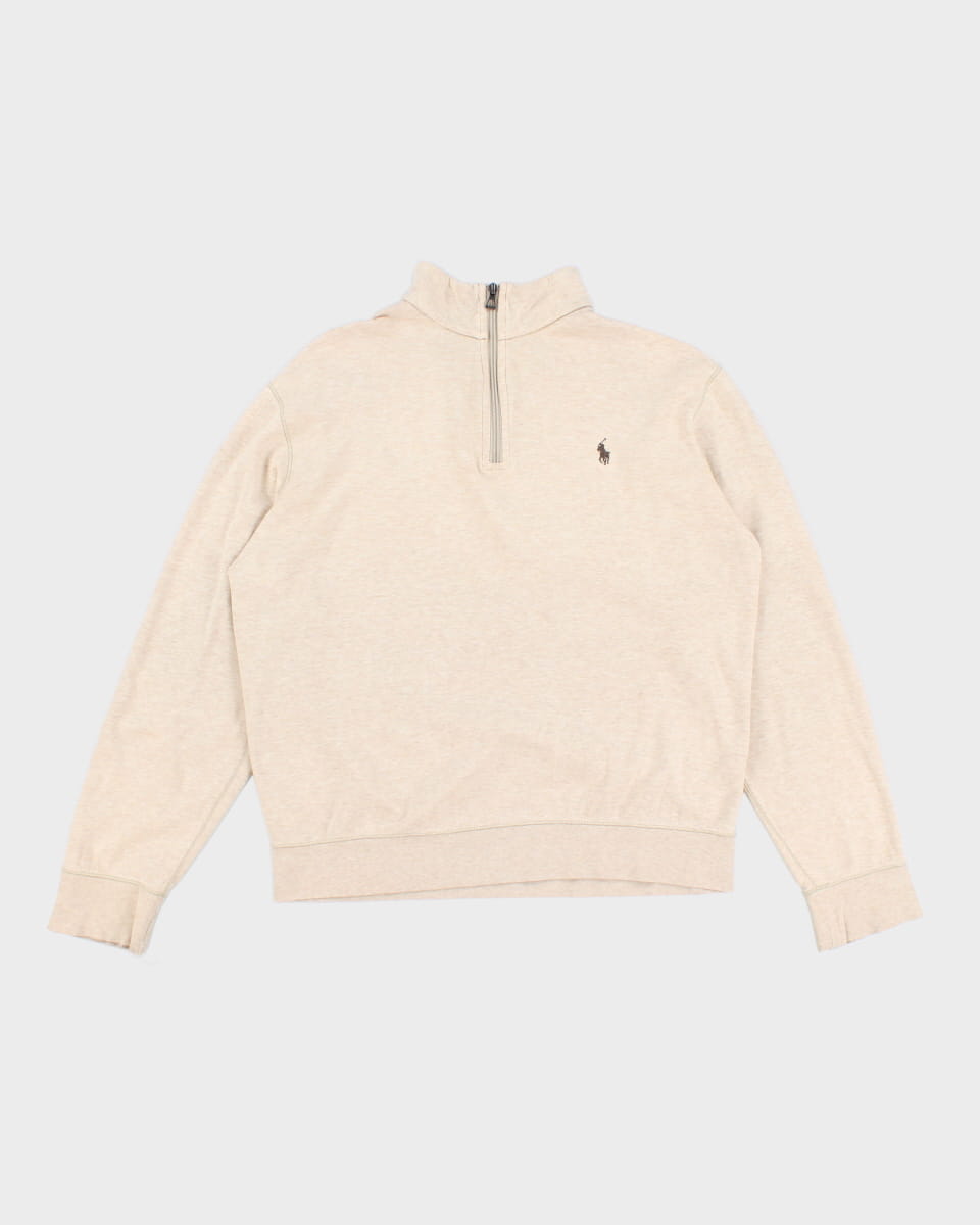 Men's Beige Ralph Lauren Sweatshirt - M