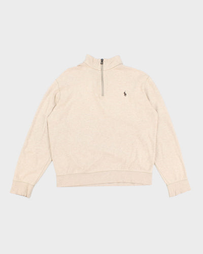 Men's Beige Ralph Lauren Sweatshirt - M