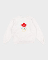 Vintage 90s Hanes Embroidered Atlanta 1996 Olympics Sweatshirt - L