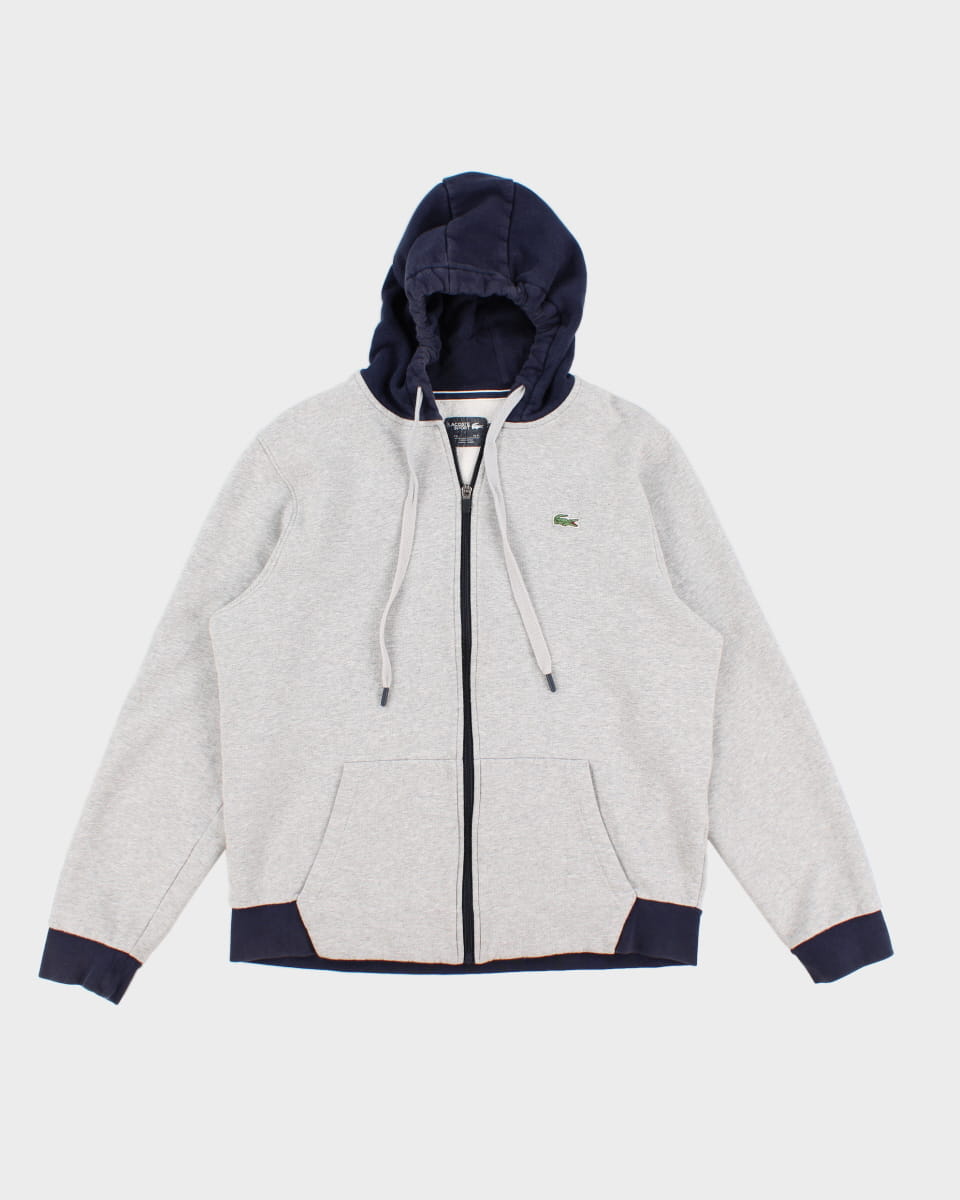 Lacoste Sport Grey Zip Up Hoodie - XL