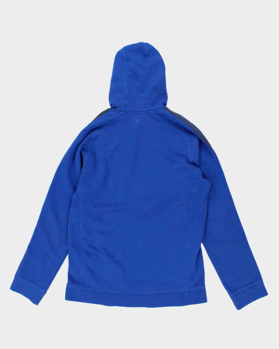 Vintage Men's Blue Adidas Hoodies - M