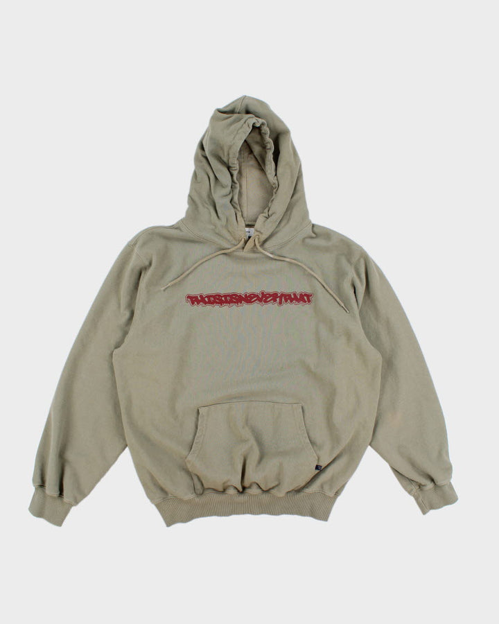Mens Green Thisisneverthat Spell Out Hoodie - XL