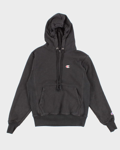 Champion Reverse Weave Black Hoodie - S