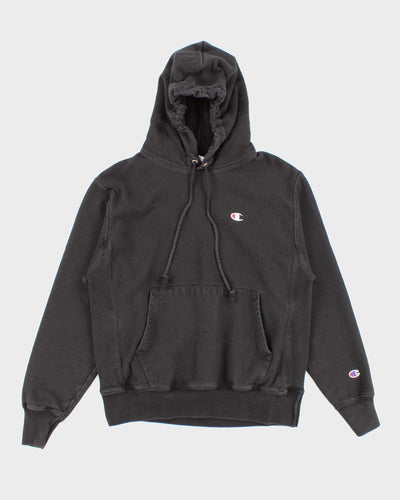 Champion Reverse Weave Black Hoodie - M
