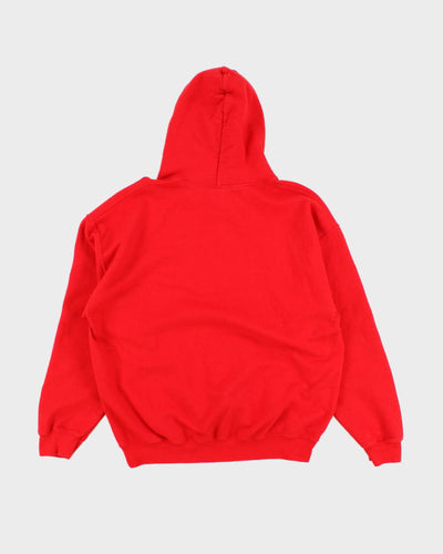 Mens Red Hoodie with Front Pocket - L