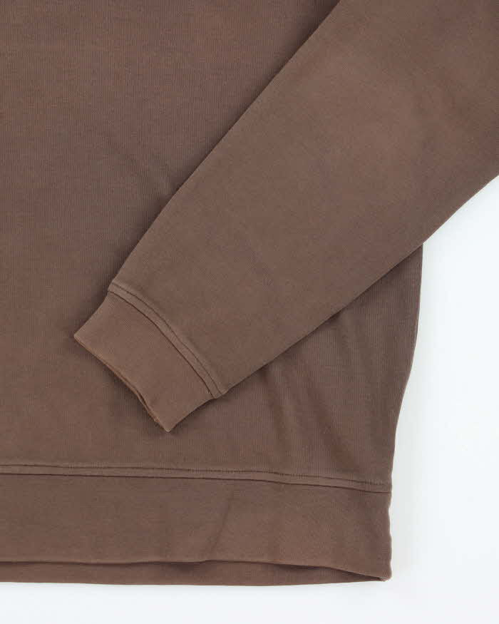 2000's Men's Brown Burberry Quarter Zip Sweater - L