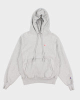 Mens Grey Champion Pullover Hoodie - S