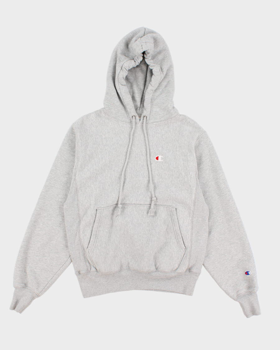 Mens Grey Champion Pullover Hoodie - S