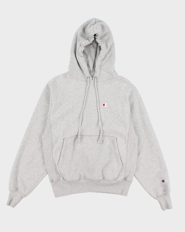Mens Grey Champion Pullover Hoodie - S