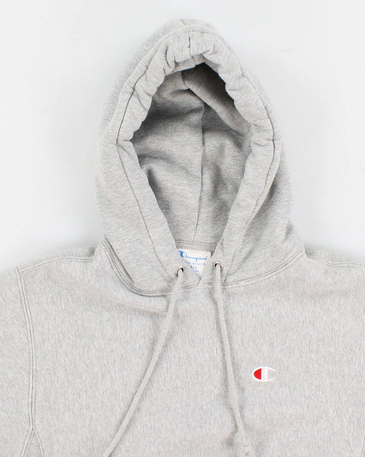 Mens Grey Champion Pullover Hoodie - S
