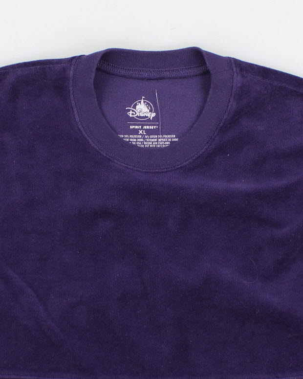 Mens Purple Disney Spirit Velour Sweatshirt - XL