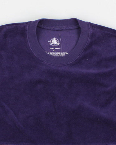 Mens Purple Disney Spirit Velour Sweatshirt - XL