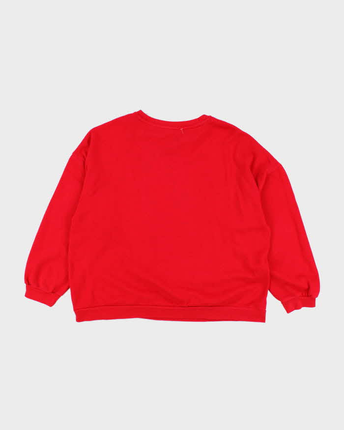 Vintage Men's Red Ford Graphic Sweatshirt - L