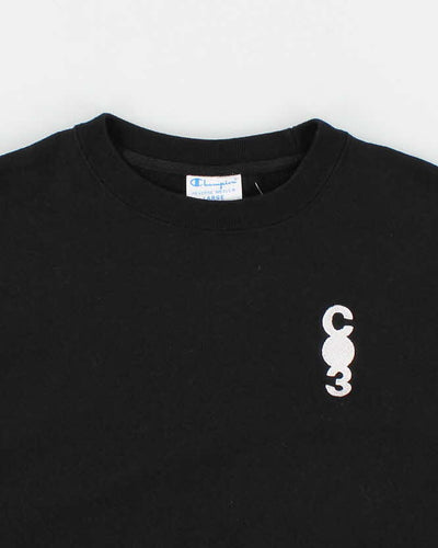Vintage Mens Black Champion CO3 Sweatshirt - L