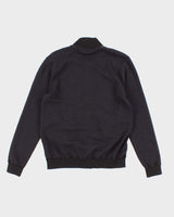 Men's Navy Bottega Veneta wool Zip Up Sweatshirt - S