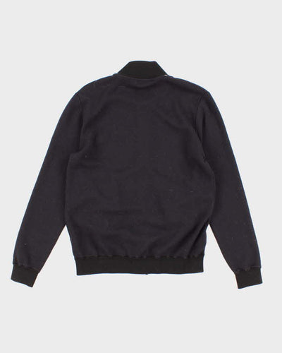 Men's Navy Bottega Veneta wool Zip Up Sweatshirt - S