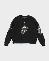 Men's Black Rolling Stones Merch Sweatshirt - L
