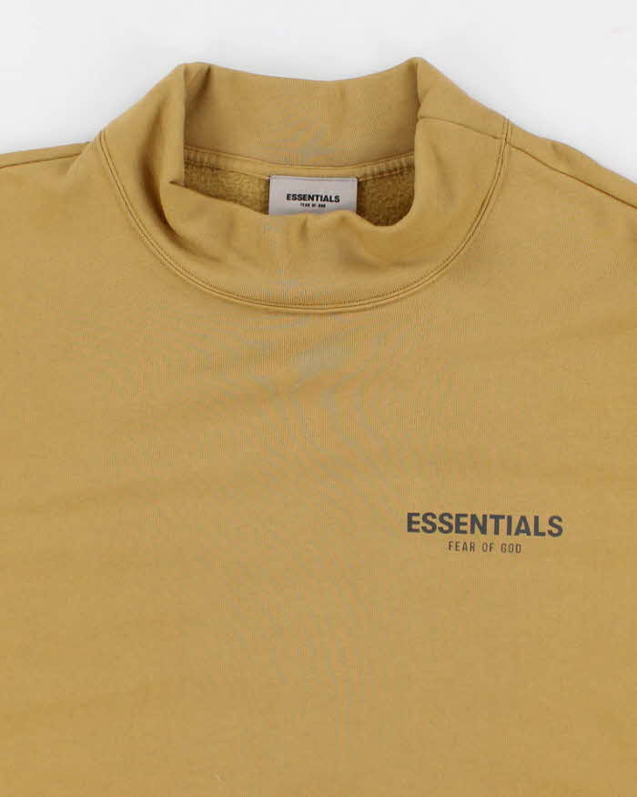 Mens Beige Essentials Pullover Sweatshirt - XL