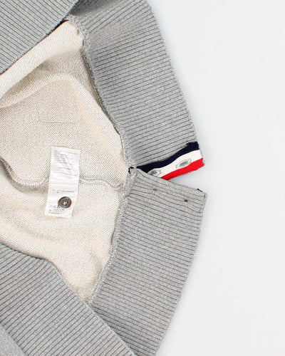 Mens Grey Thom Browne Classic Stripes Sweatshirt - L