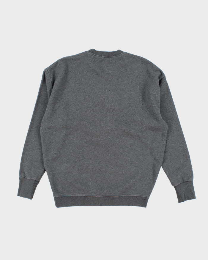 Mens Grey Maison Kitsune Abstract Fox Embroidered Hoodie - M