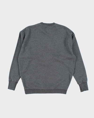 Mens Grey Maison Kitsune Abstract Fox Embroidered Hoodie - M