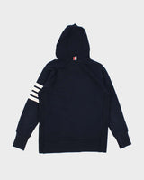 Mens Thom Browne Navy Zip Up Hoodie - S