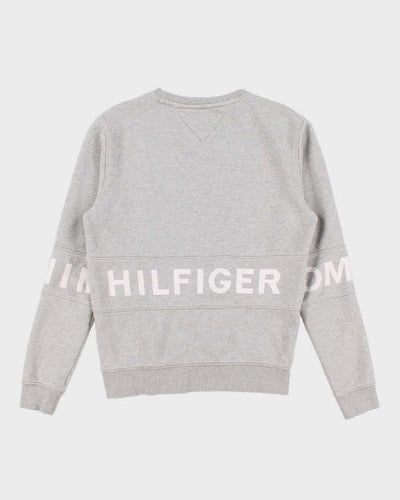 Mens Hilfiger Grey Pullover Sweatshirt - S