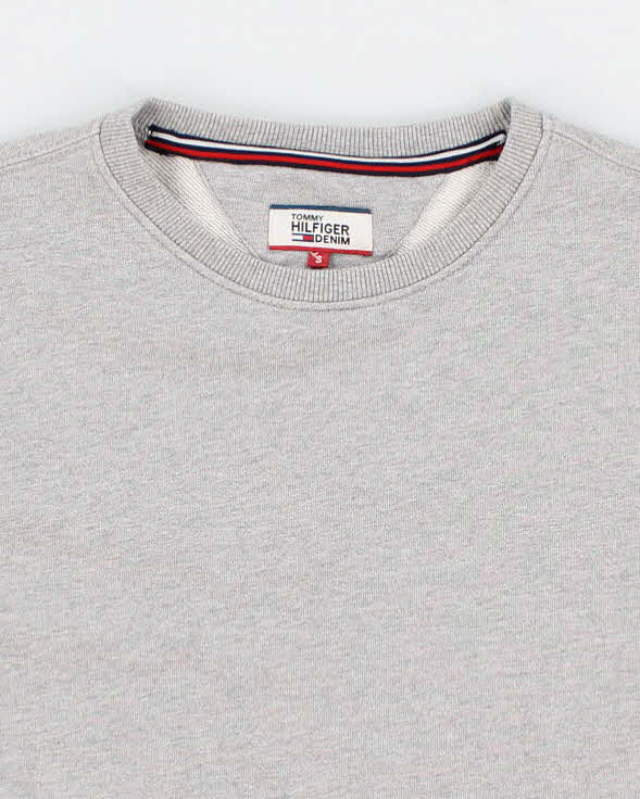 Mens Hilfiger Grey Pullover Sweatshirt - S