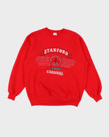 Mens Red Stanford Pullover Sweatshirt - L