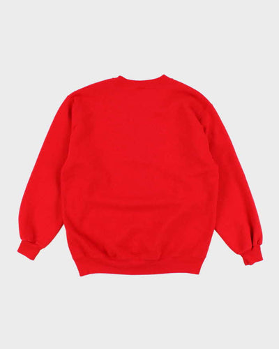 Mens Red Stanford Pullover Sweatshirt - L