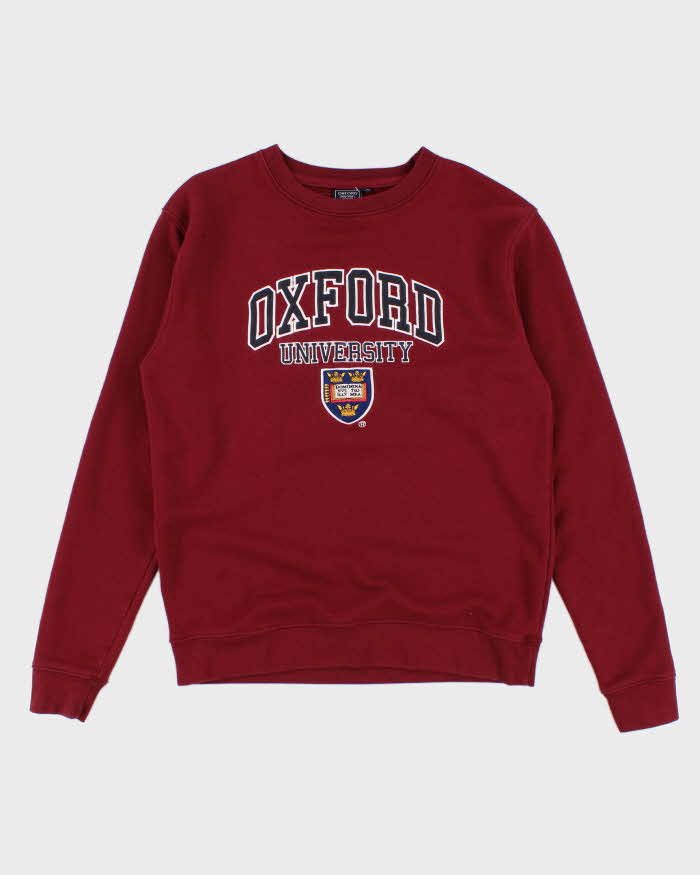 Burgundy Oxford University Pullover Sweatshirt - XL