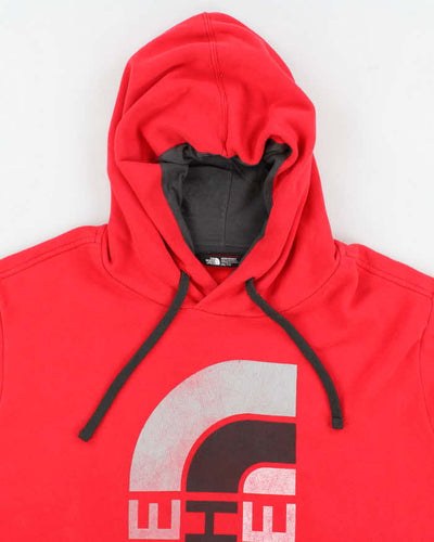 Mens Red Print Logo The North Face Hoodie - XXL