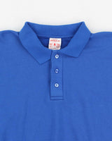 Mens 1980s Blue Collared Sweatshirt - L