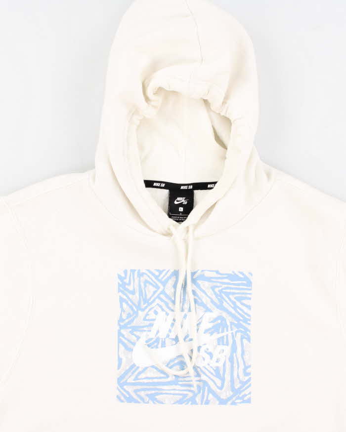 Nike SB White Hoodie - L