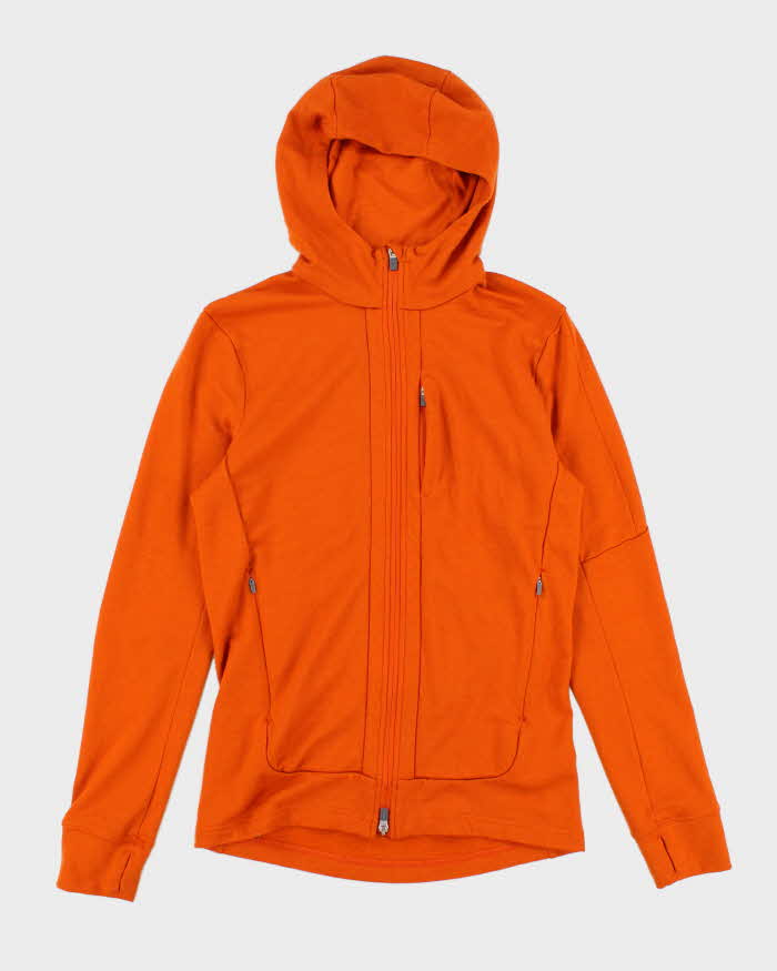 Icebreaker Wool Orange Hoodie - S