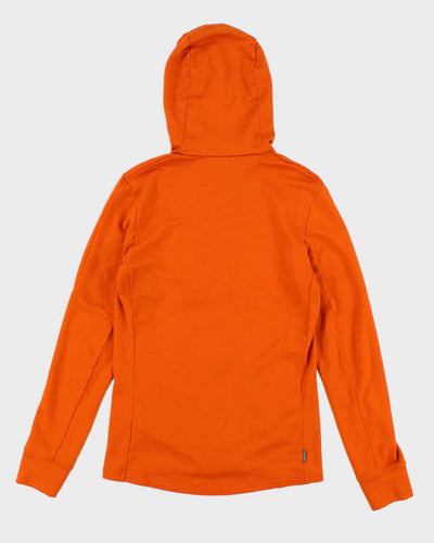 Icebreaker Wool Orange Hoodie - S